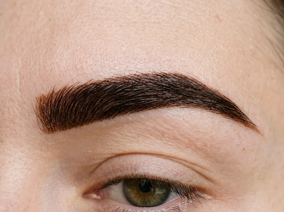 Eyebrow henna tinting results, Orange County