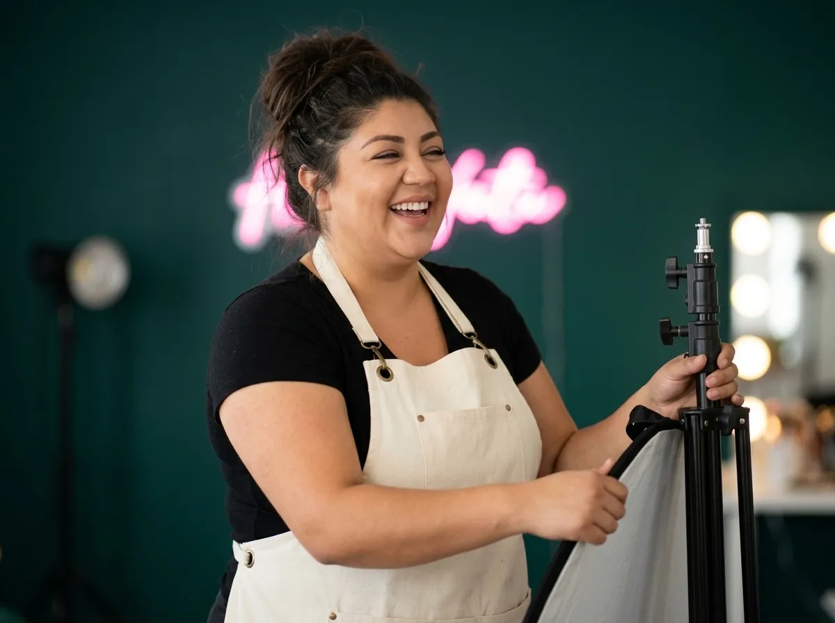 Kenisha Yvette, licensed esthetician, at work in her San Juan Capistrano waxing studio